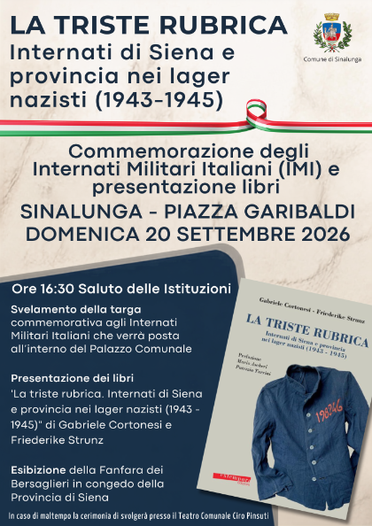 Commemorazione degli Internati Militari Italiani - Sinalunga ricorda i suoi 124 Internati Militari Italiani