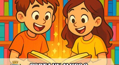 Porta un amico o un'amica in biblioteca